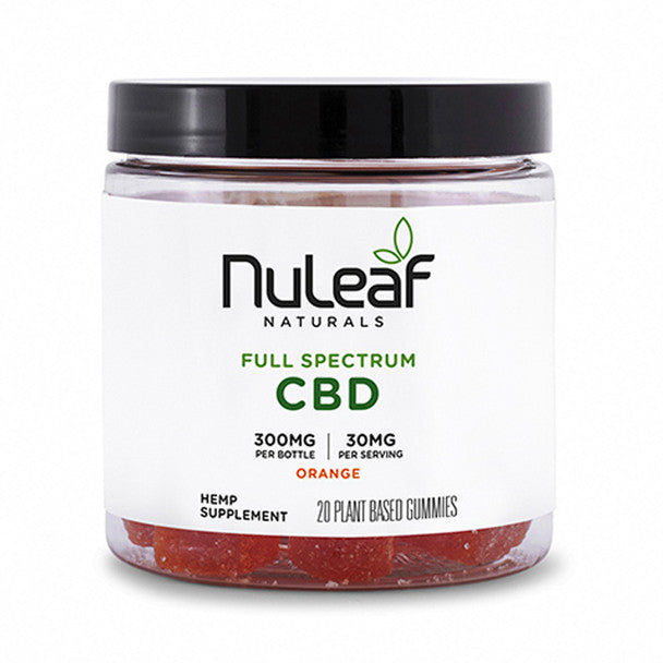 Nuleaf Naturals CBD Edible - Full Spectrum Orange Gummies 300MG-1350MG Best Price