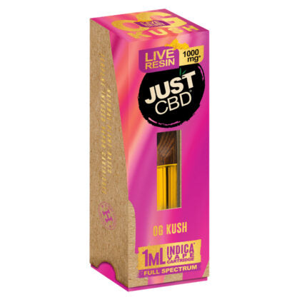 JustCBD 1000mg OG Kush Live Resin CBD Vape Cartridges Best Price