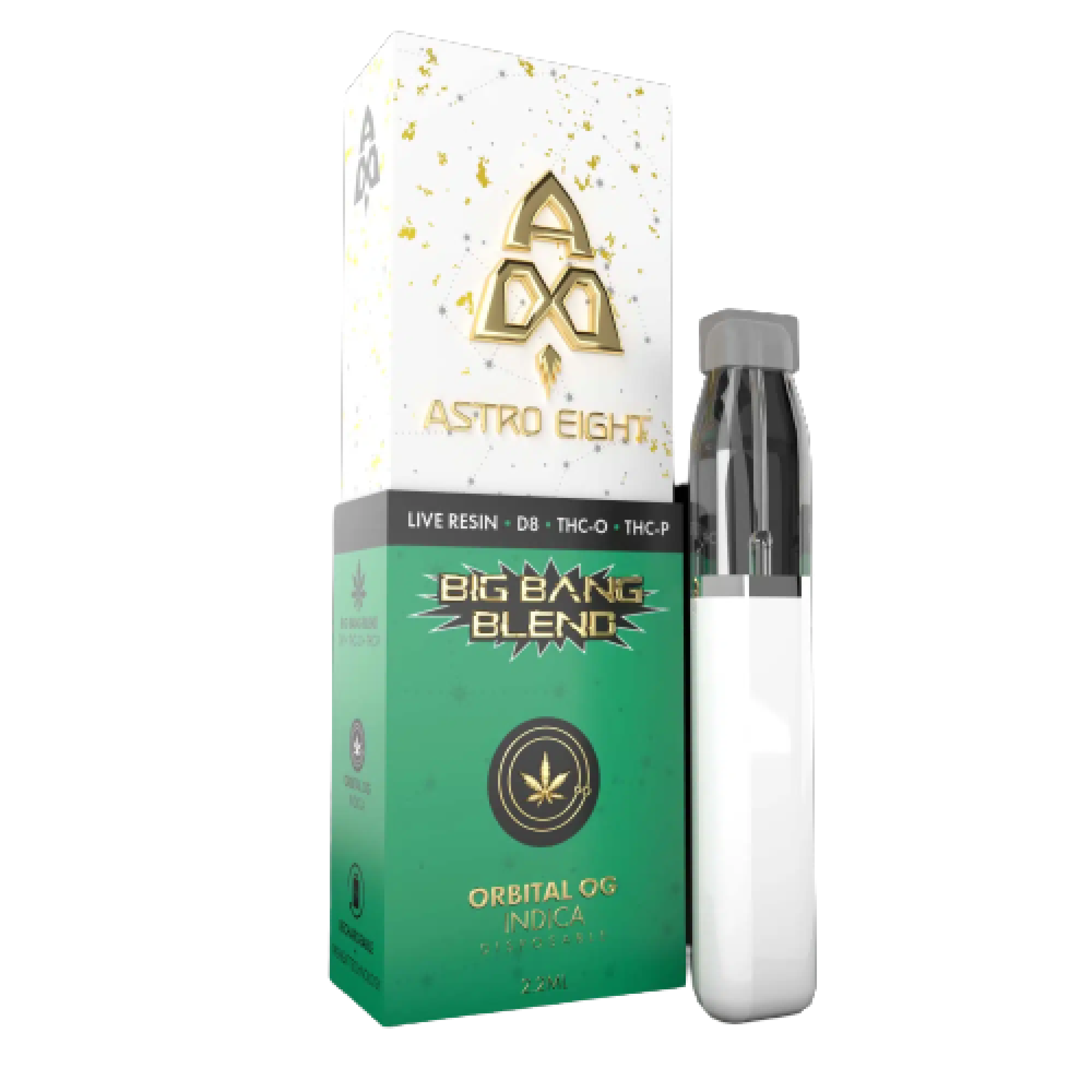 Astro Eight | Live Resin Delta 8 + THC-P Big Bang Rechargeable Disposable - 2.2mL Best Price