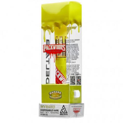 Packwoods - Delta 8 Vape - Disposable - Banana Macaroon - 1000mg Best Price