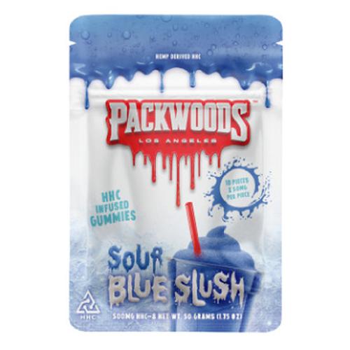 Packwoods - HHC Edible - HHC Gummies - Sour Blue Slush - 50mg Best Price