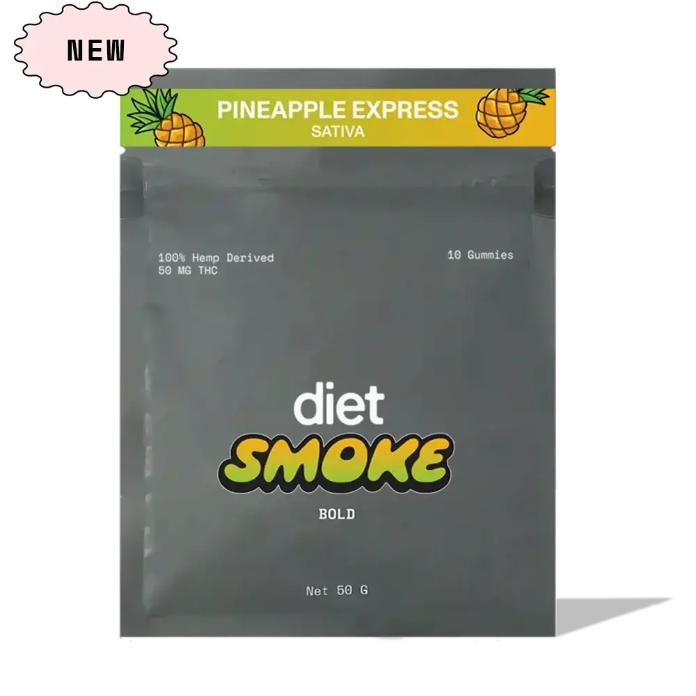 Diet Smoke Pineapple Express Gummies 50MG THC Best Price