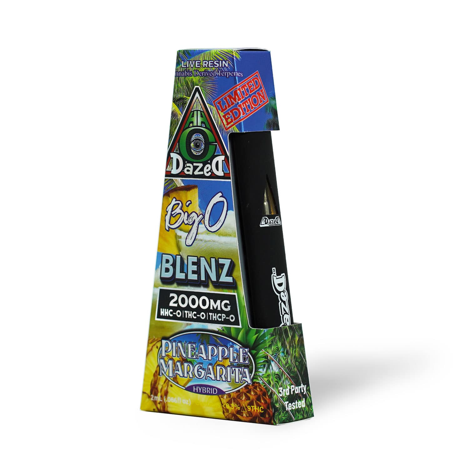 DazeD8 Pineapple Margarita HHC-O + THC-O + THCP-O Live Resin Disposable (2g) Best Price