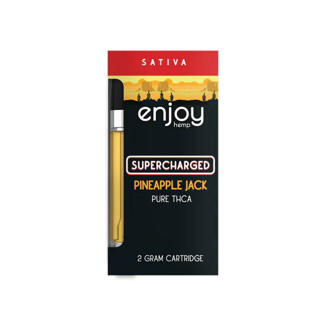 Enjoy Hemp Pure THCA 2g Vape Cart for Supercharged - Pineapple Jack (Sativa) Best Price