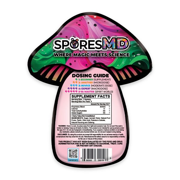 SporesMD Trips Nootropics Gummies 5 Counts Best Price