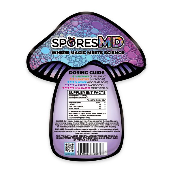 SporesMD Trips Nootropics Gummies 5 Counts Best Price