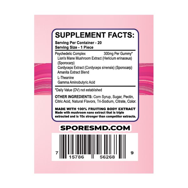 SporesMD Mushroom Gummies 20 Count Best Price