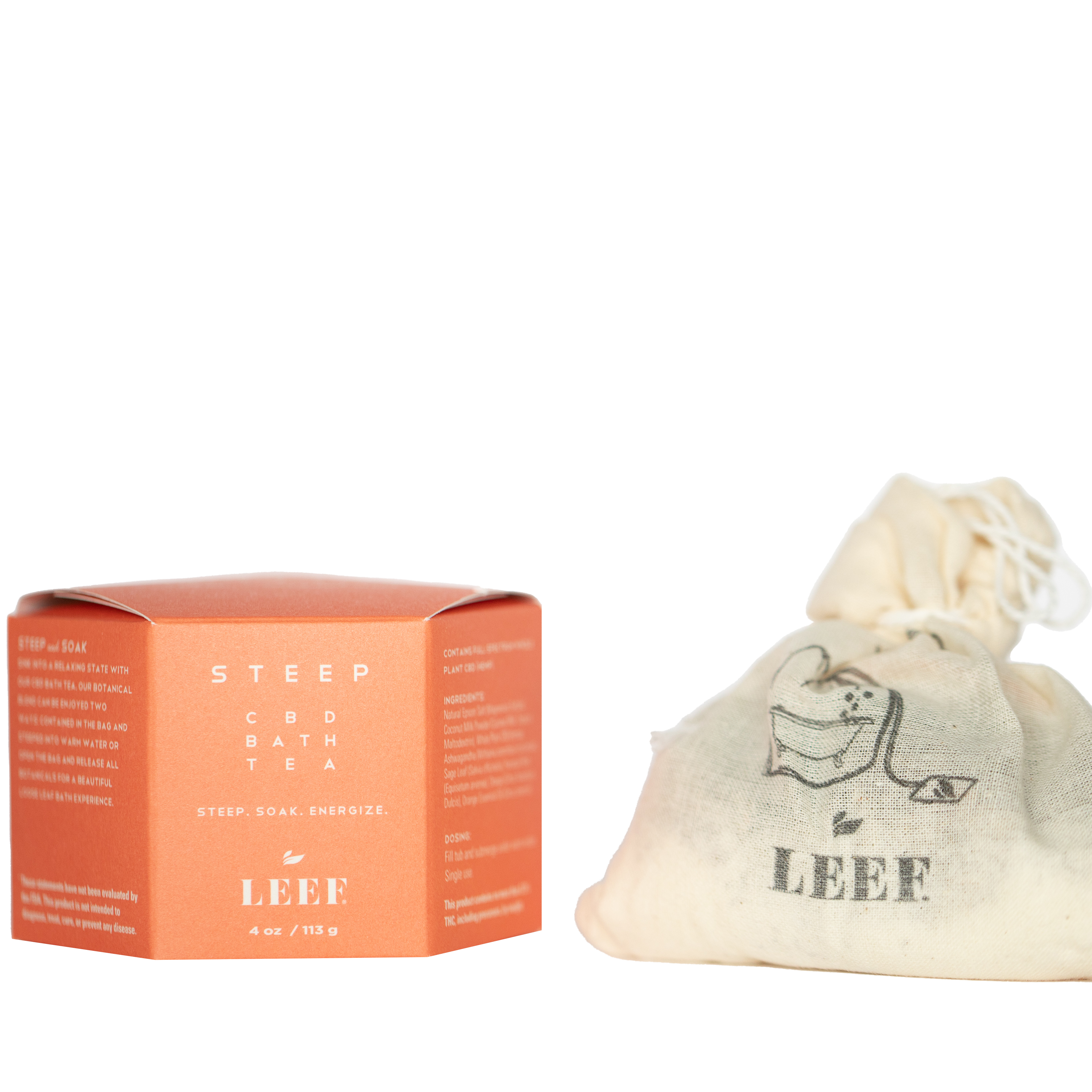 Leef Organics STEEP CITRUS CBD BATH TEA Best Price