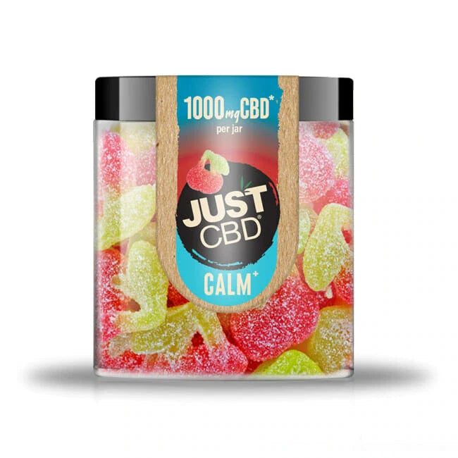 JustCBD - 1000mg CBD Sour Cherries Gummies Best Price