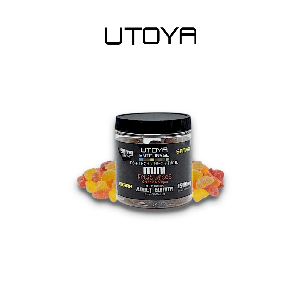 Utoya | Mini Fruit Slice THC Gummies 800mg - 4500mg Best Price