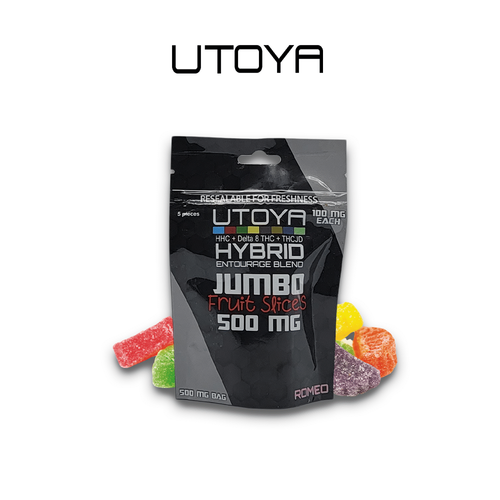 Utoya | Jumbo Fruit Slice THC Gummies 500mg - 3600mg Best Price