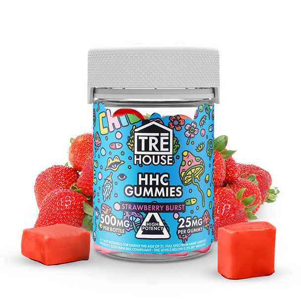 TRE House High Potency HHC Strawberry Burst Gummies 25MG Best Price
