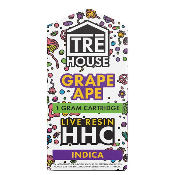 TRE House Live Resin HHC Cartridge - Grape Ape 1G Best Price