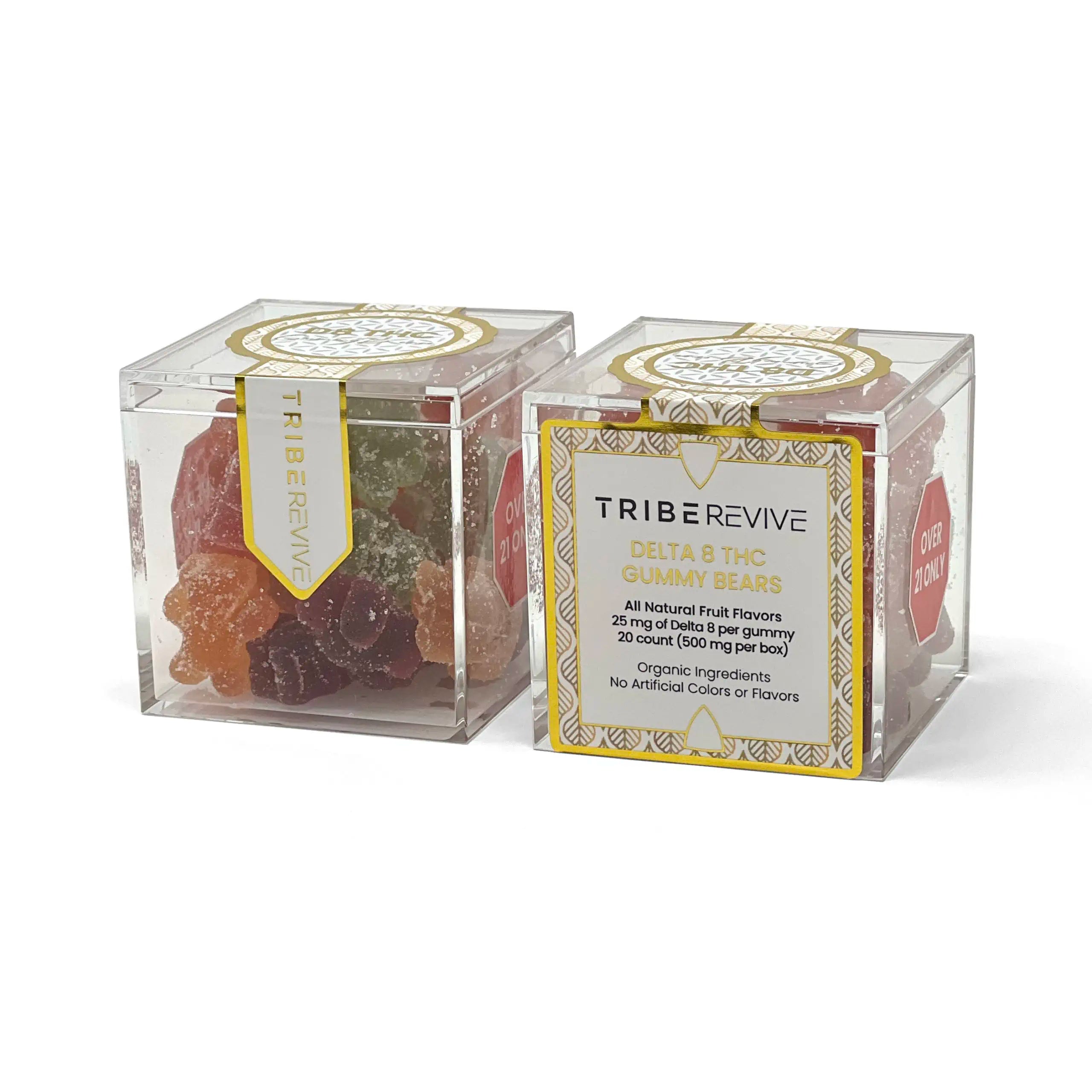 TribeTokes 2-Pack Delta 8 THC Gummies | Made With Real Fruit | 500MG Per Box Best Price