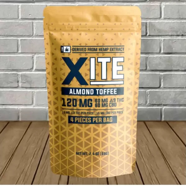 Xite Delta 9 THC Almond Toffee 120mg Best Price