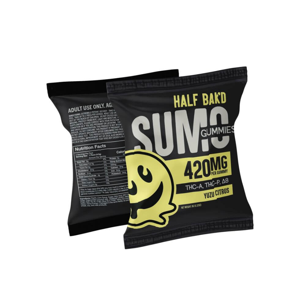 Half Bak'd Yuzu Citrus Sumo Gummies Best Price