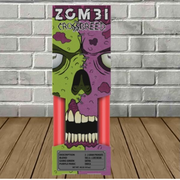 Zombi Crossbreed Live Resin THCa Duo Disposable 4g Best Price