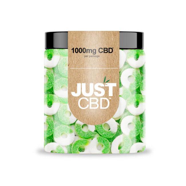 JustCBD Gummy Apple Rings 1000mg Best Price