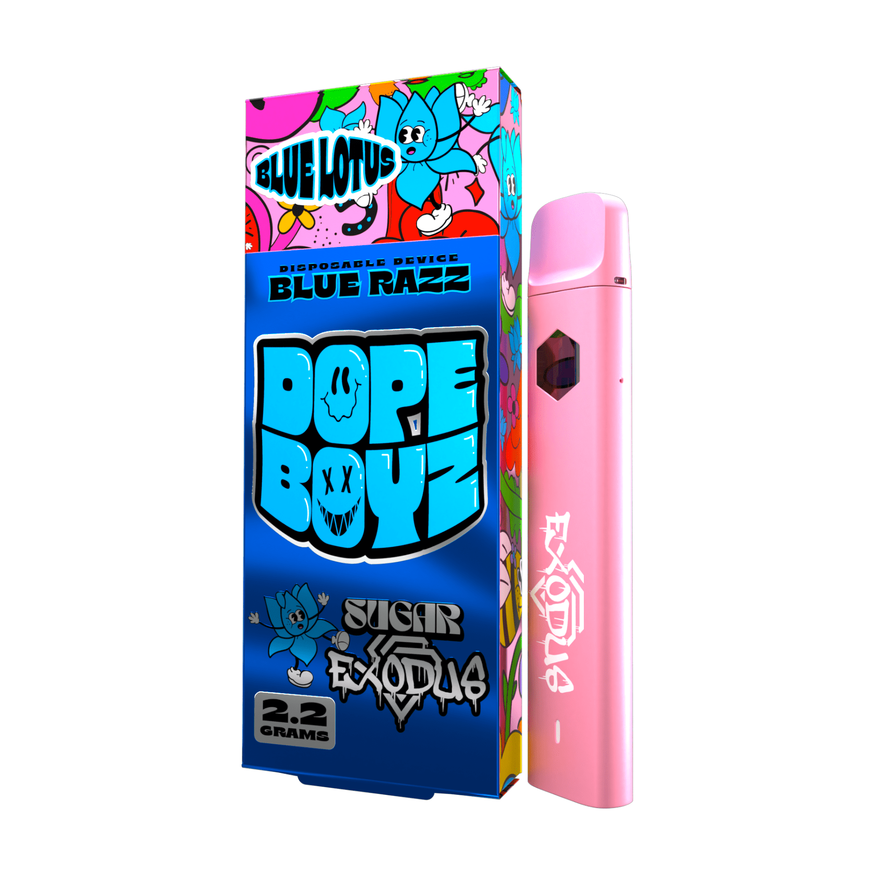 Sugar Exodus Dope Boyz Blue Lotus Disposables (2.2g) Best Price