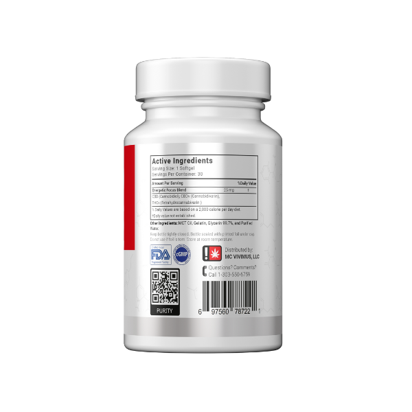 Vivimu Focus Softgels 1:1 Ratio CBDv:THCv Best Price