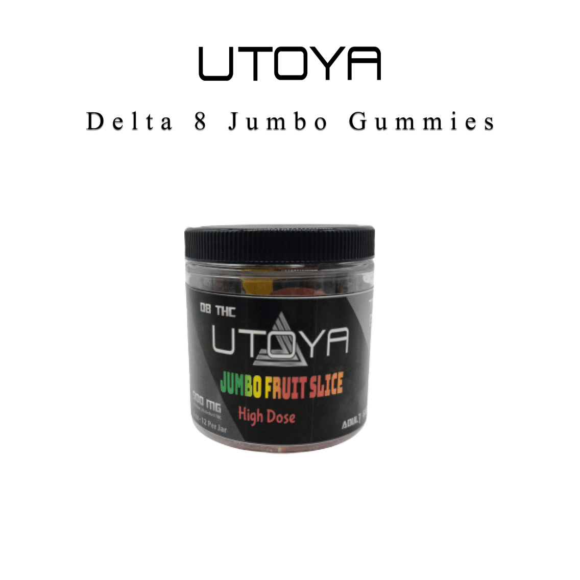 Utoya | Jumbo Fruit Slice THC Gummies 500mg - 3600mg Best Price