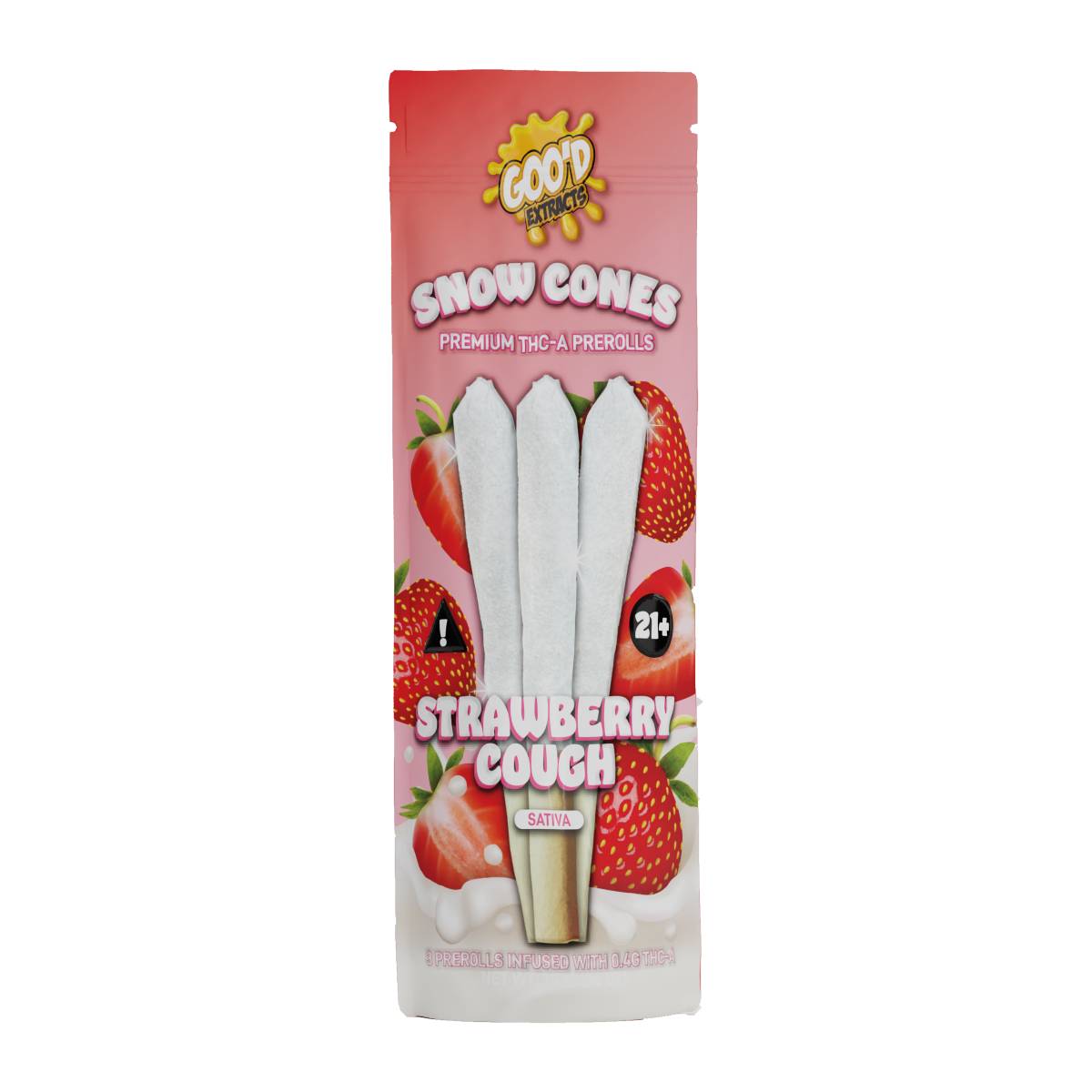 Goo’d Extracts Snow Cones THC-A Diamonds 1 Gram Prerolls 3pc Best Price