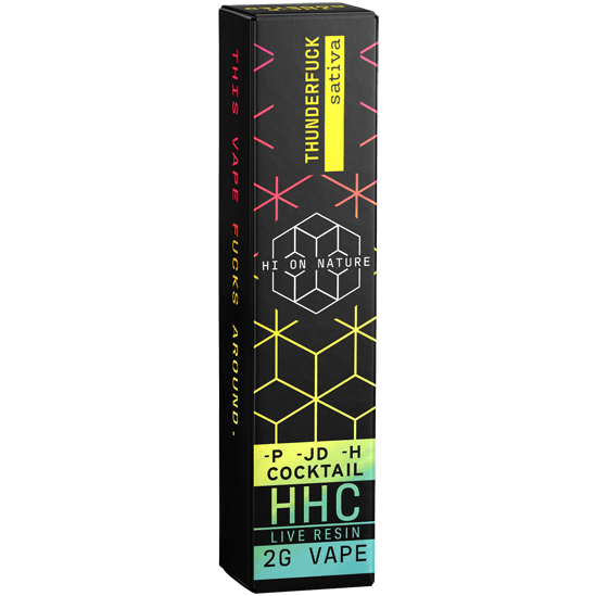 Hi On Nature 2g HHC COCKTAIL SATIVA VAPE - THUNDERF*CK Best Price