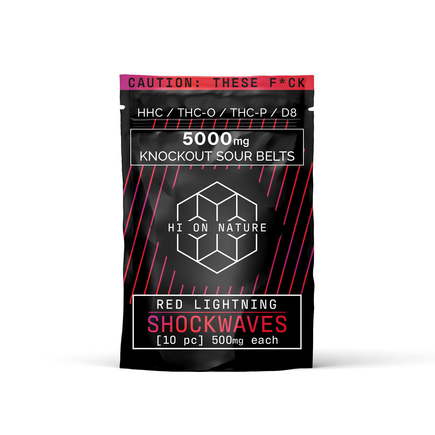 Hi On Nature 5000mg KNOCKOUT SHOCKWAVES - RED LIGHTNING Best Price