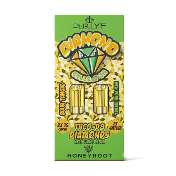 Purlyf | Live Resin Delta 8 Diamonds Cartridges - 2g Best Price