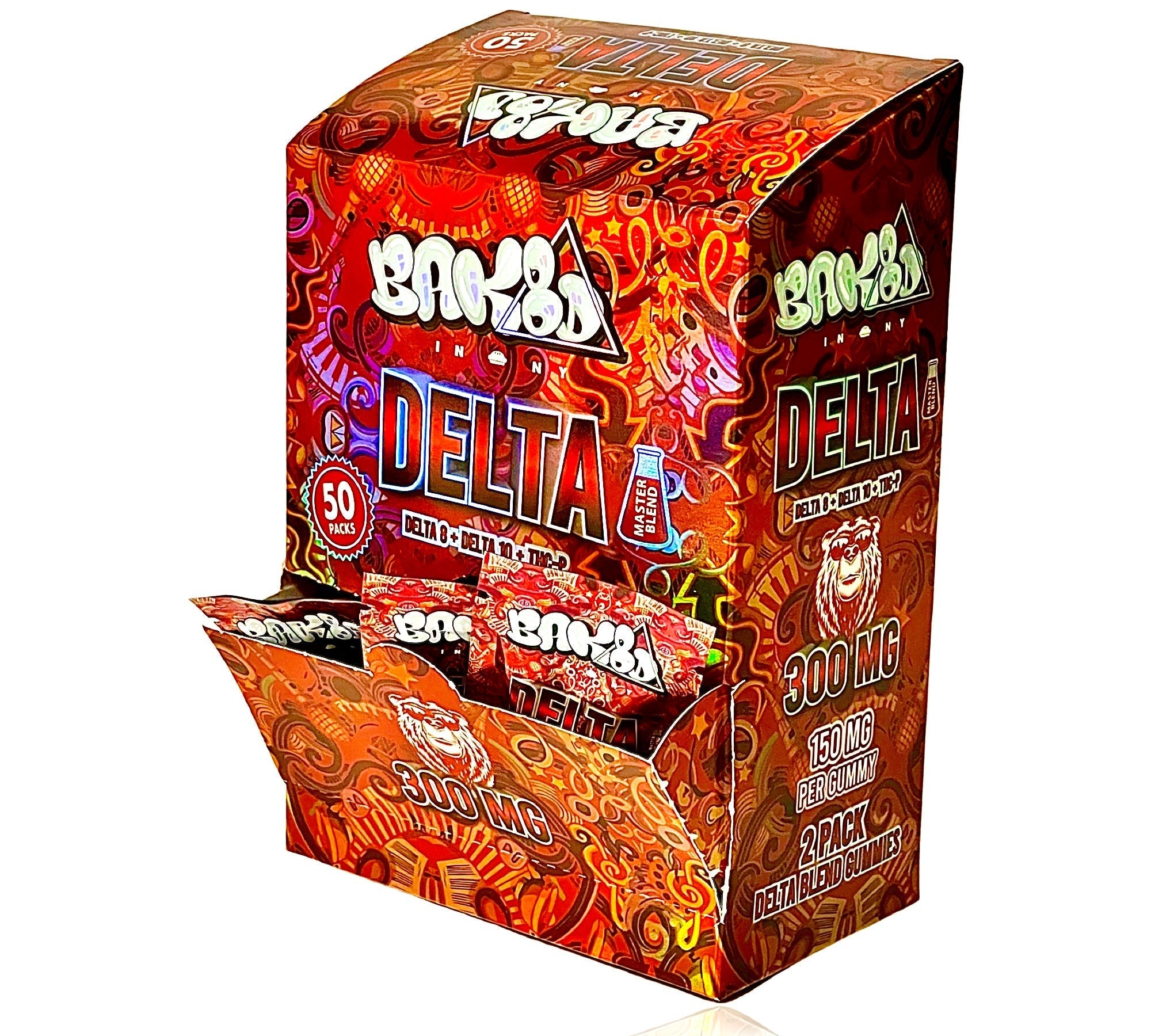 BAK8D Master Blend - Delta Blend - 300mg 2CT Gummies Best Price