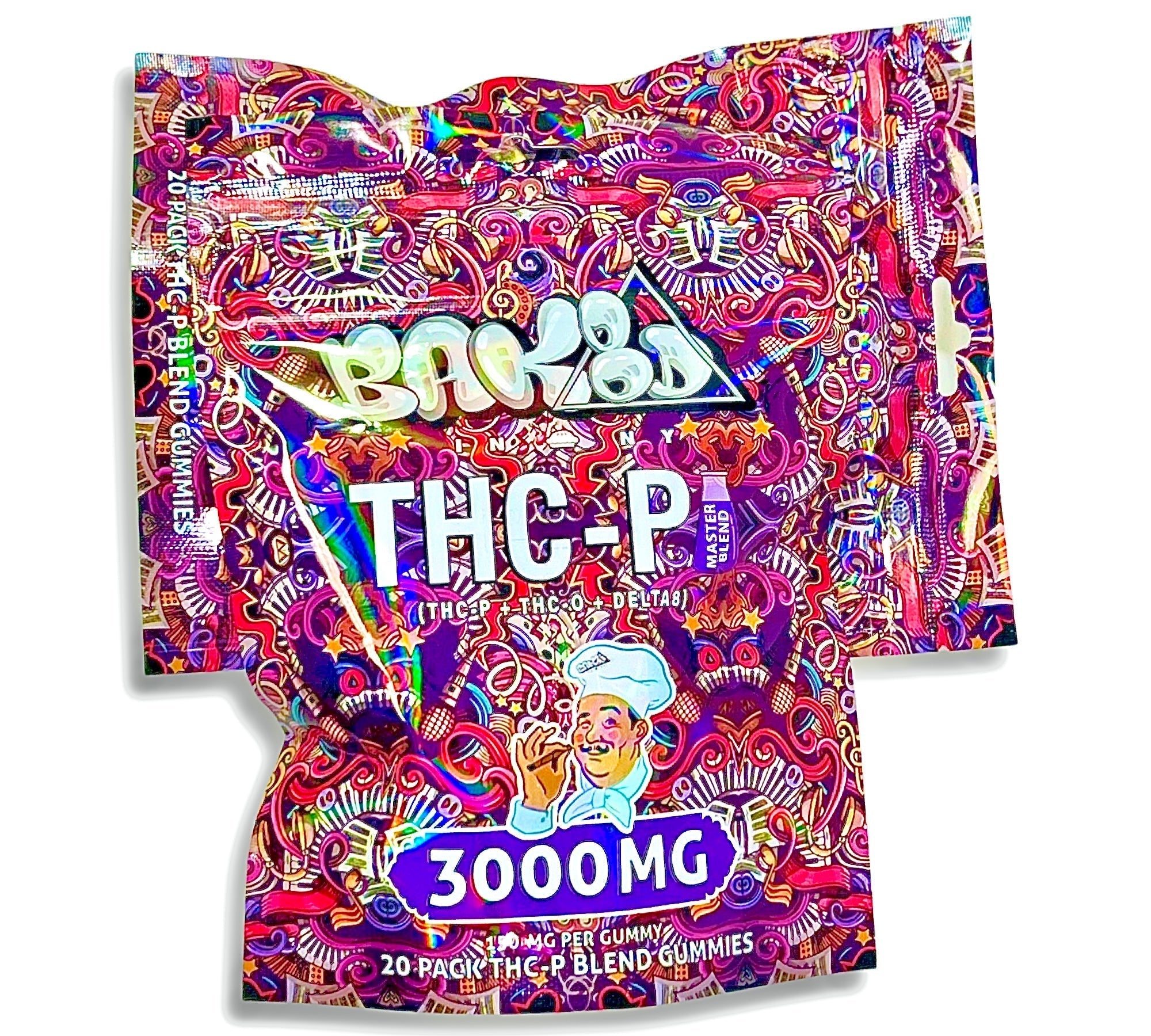 BAK8D Master Blend- THC-P - 3000mg Gummies - Single Unit Best Price