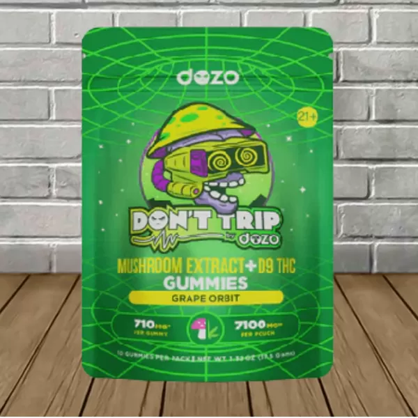 Dozo Don’t Trip Mushroom Extract + D9 Gummies 7100mg Best Price