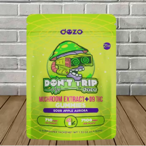 Dozo Don’t Trip Mushroom Extract + D9 Gummies 7100mg Best Price