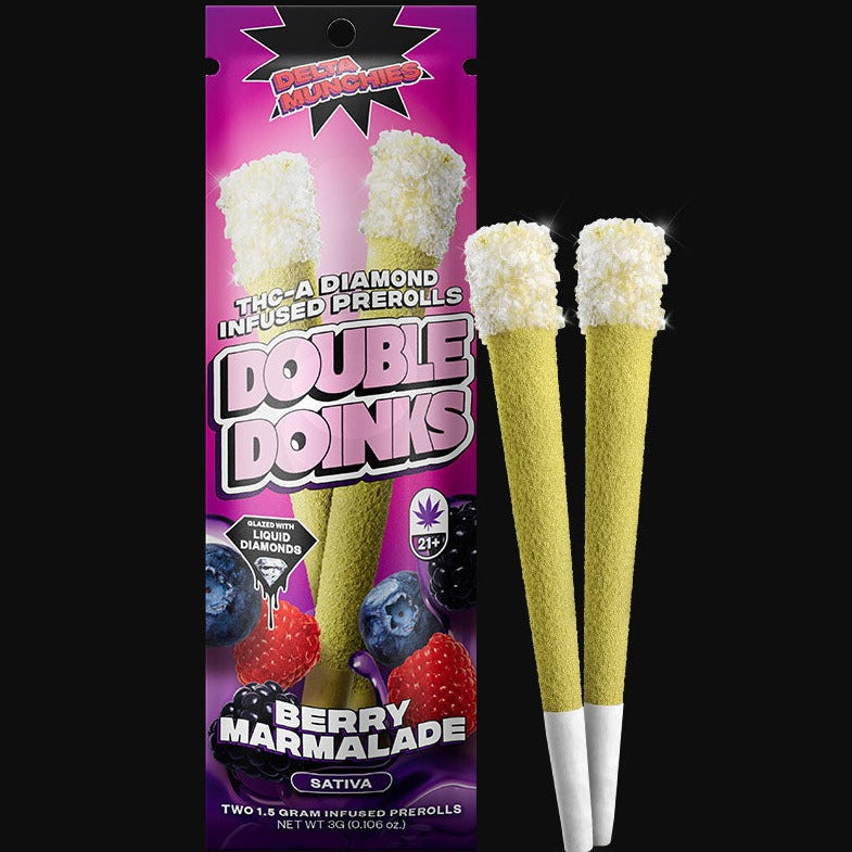 Delta Munchies Berry Marmalade Infused Prerolls (2 Pack) Best Price