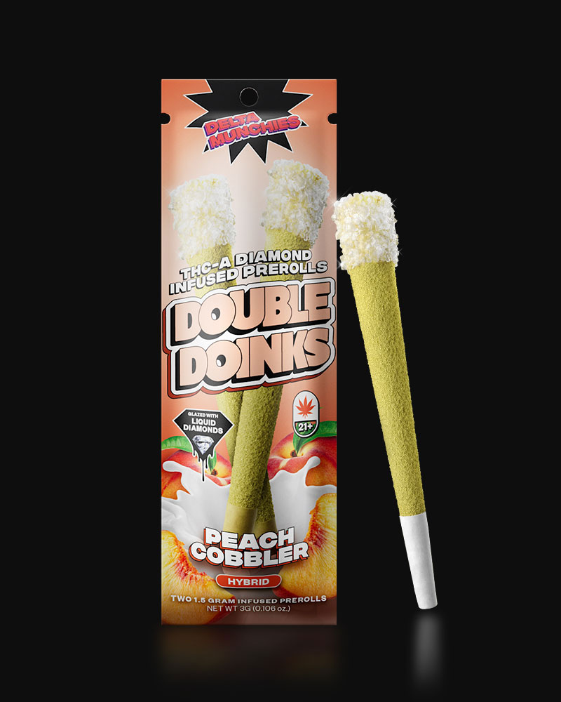 Delta Munchies Strawberry Jam Infused Prerolls (2 Pack) Best Price