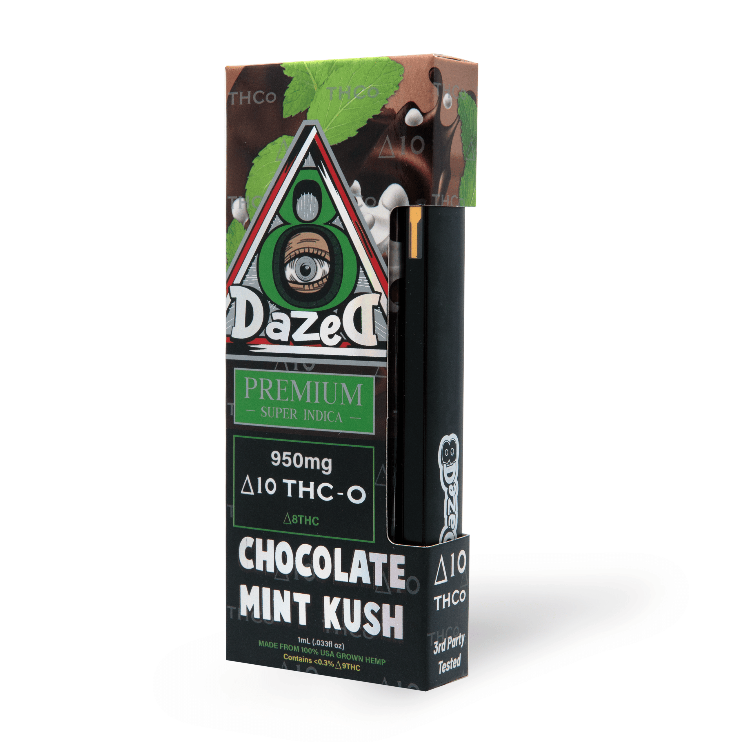 DazeD8 Chocolate Mint Kush Delta 10 THC-O Disposable (1g) Best Price