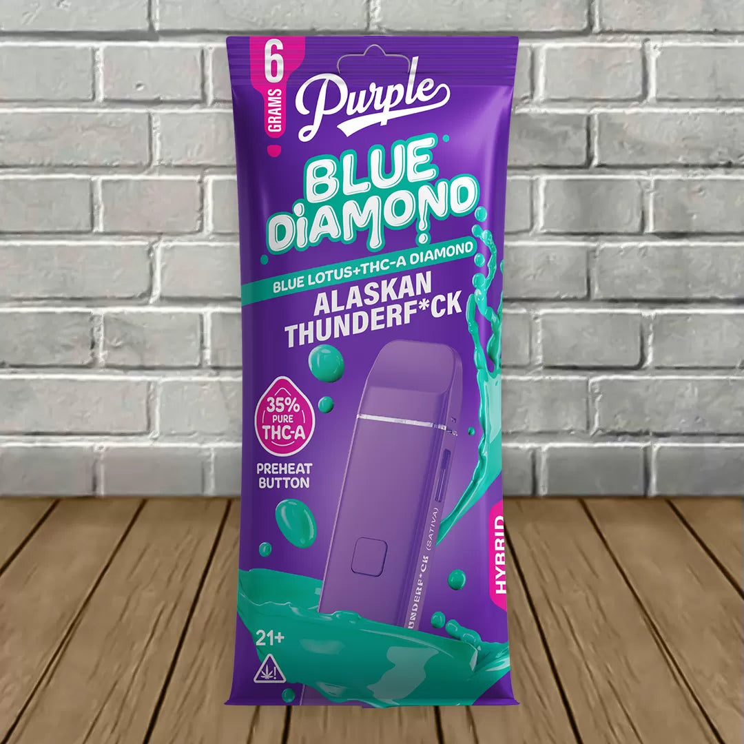 Purple Blue Diamond Blue Lotus + THCa Diamonds Disposable 6g Best Price