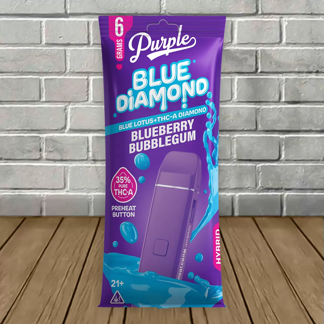 Purple Blue Diamond Blue Lotus + THCa Diamonds Disposable 6g Best Price