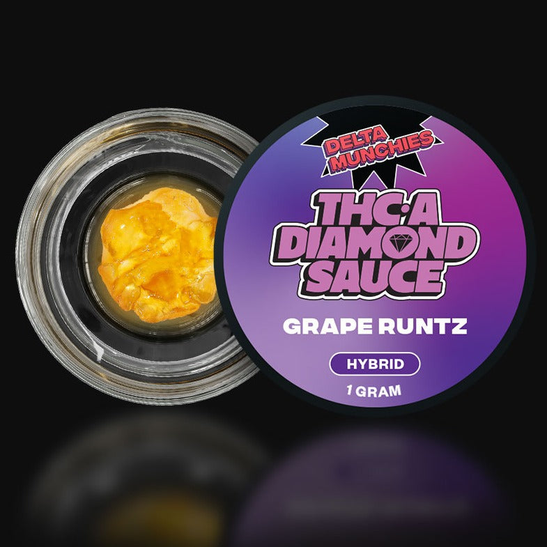 Delta Munchies Grape Runtz 1G THC-A Diamond Sauce Best Price