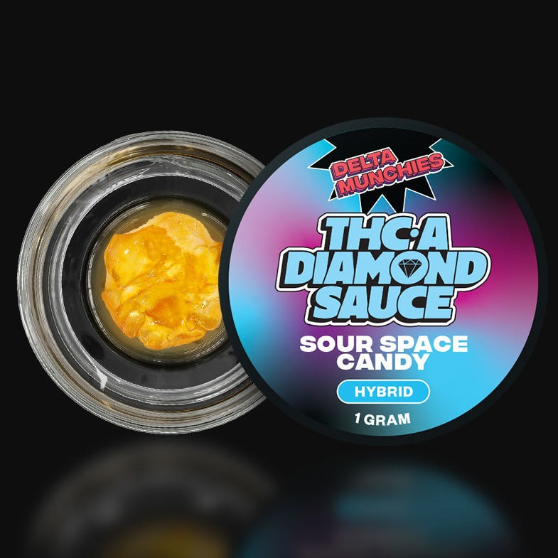 Delta Munchies Sour Space Candy 1G THC-A Diamond Sauce Best Price