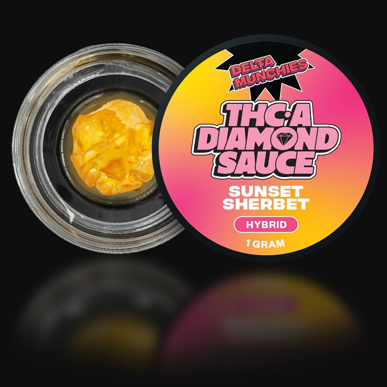 Delta Munchies Sunset Sherbet 1G THC-A Diamond Sauce Best Price