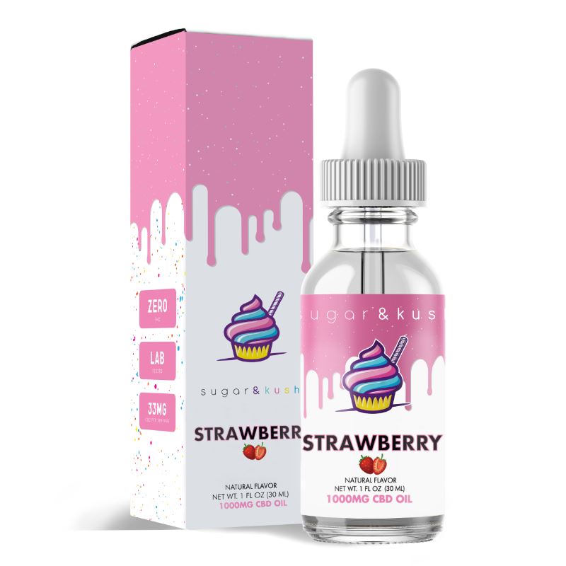 Sugar and Kush Strawberry CBD Oil Best Price