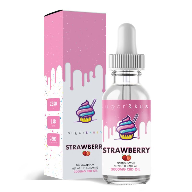 Sugar and Kush Strawberry CBD Oil Best Price