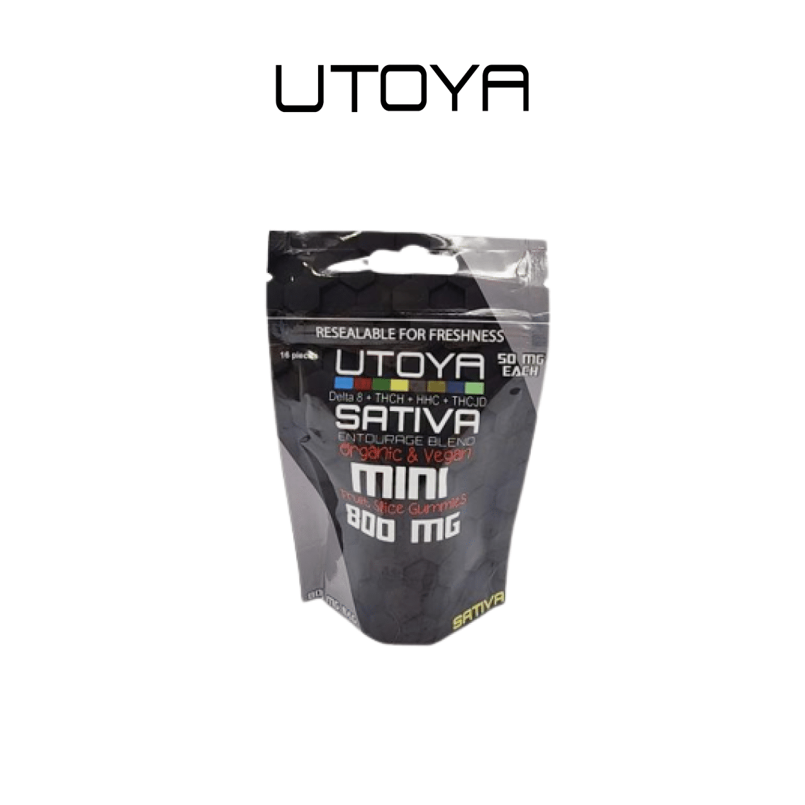 Utoya | Mini Fruit Slice THC Gummies 800mg - 4500mg Best Price